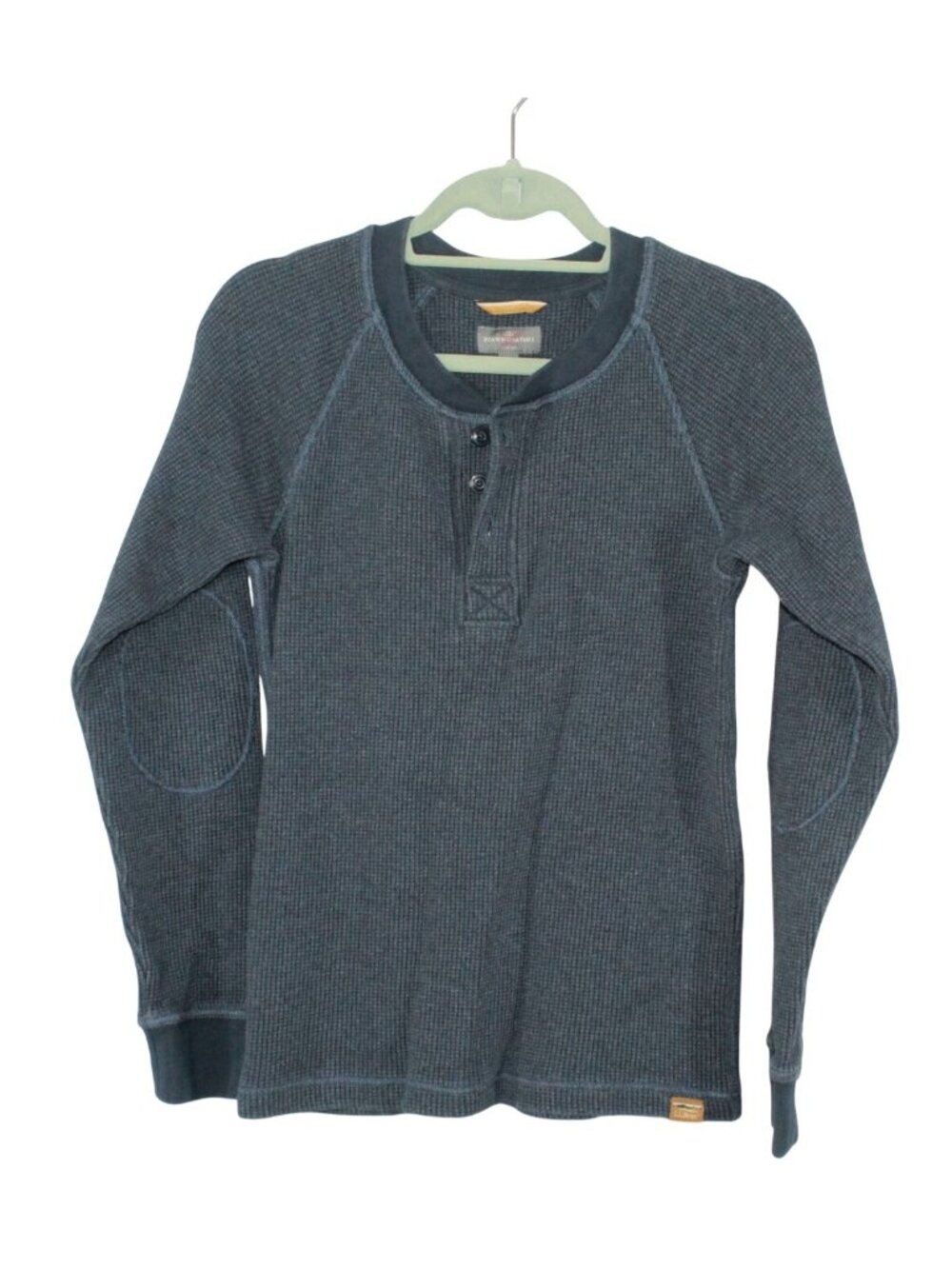 LL Bean Men's Signature Waffle Henley Thermal Shirt Cooler Weather Layered Small